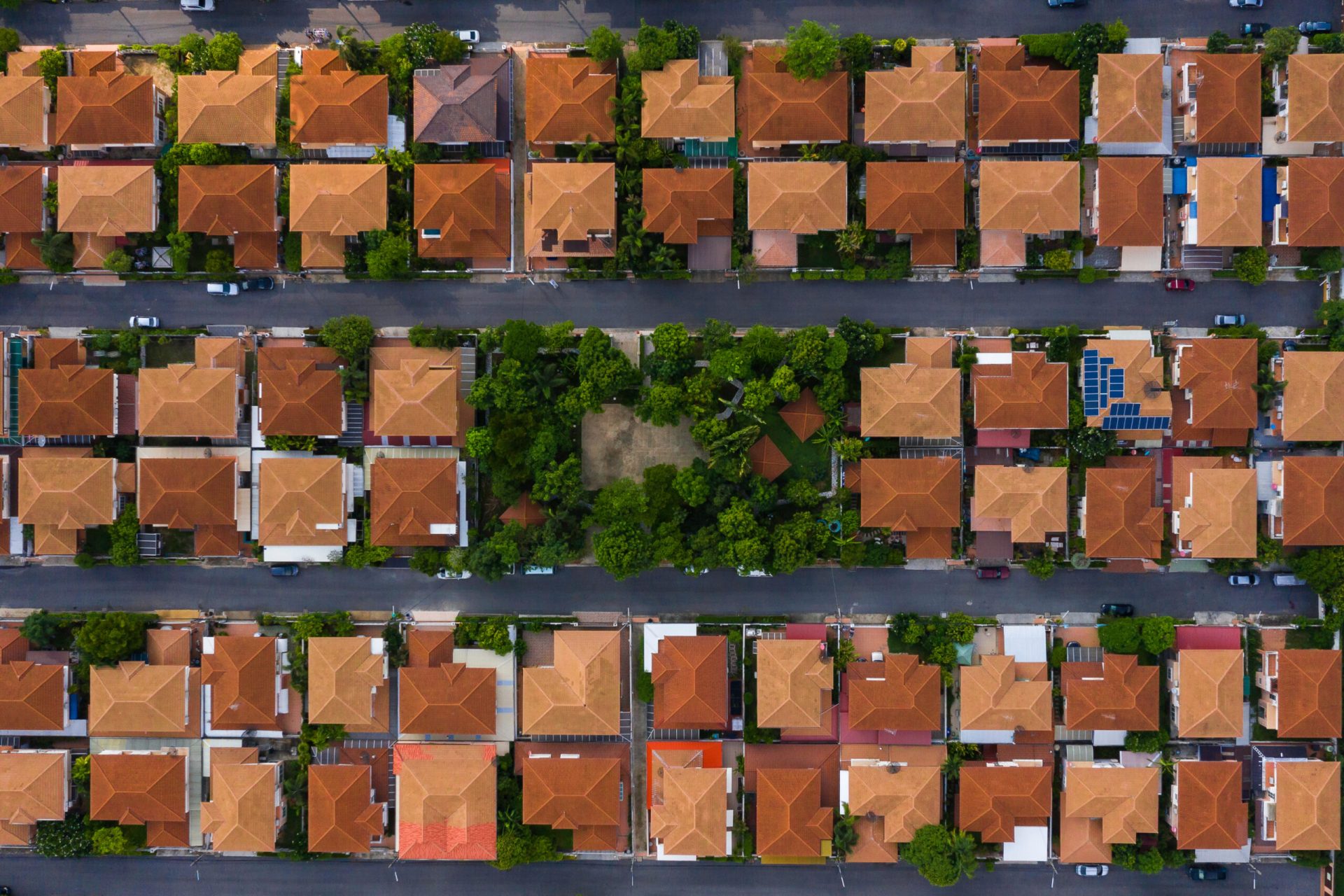 aerial view of house real estate for residential